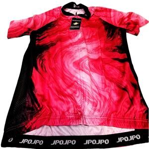 JPOJPO Women's Cycling Jersey S/S Breathable Bicycle Shirt Tops Reflective, 2XL